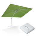 PURPLE LEAF Outdoor Patio Umbrella with Base, Best White Cantilever Umbrellas