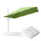 PURPLE LEAF Outdoor Patio Umbrella with Base, Best White Cantilever Umbrellas