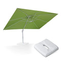PURPLE LEAF Outdoor Patio Umbrella with Base, Best White Cantilever Umbrellas