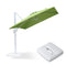 PURPLE LEAF Outdoor Patio Umbrella with Base, Best White Cantilever Umbrellas