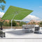 PURPLE LEAF Outdoor Patio Umbrella with Base, Best White Cantilever Umbrellas