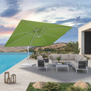 PURPLE LEAF Outdoor Patio Umbrella with Base, Best White Cantilever Umbrellas