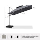 PURPLE LEAF Premium Patio Umbrella Classic SUNBRELLA Cantilever Umbrellas