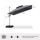 PURPLE LEAF Premium Patio Umbrella Classic SUNBRELLA Cantilever Umbrellas