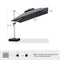 PURPLE LEAF Premium Patio Umbrella Classic SUNBRELLA Cantilever Umbrellas