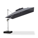 Clearance - PURPLE LEAF OPEN BOX Premium Patio Umbrella Classic SUNBRELLA Cantilever Umbrellas