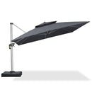 Clearance - PURPLE LEAF OPEN BOX Premium Patio Umbrella Classic SUNBRELLA Cantilever Umbrellas