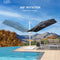 PURPLE LEAF Outdoor Patio Umbrella with Base, Best White Cantilever Umbrellas