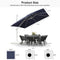 PURPLE LEAF Outdoor Patio Umbrella with Base, Best White Cantilever Umbrellas