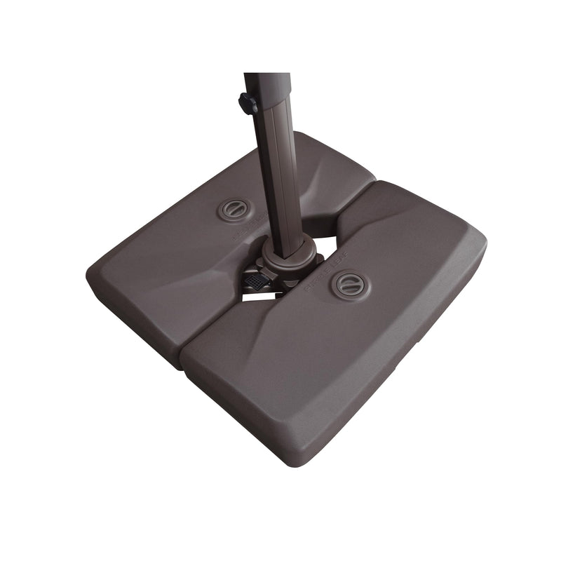 PURPLE LEAF OPEN BOX Cantilever Umbrella Weighted Base ZY02XGTBS-90