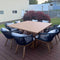 PURPLE LEAF Patio Dining Set for Garden Deck Wicker Table and Chairs Set