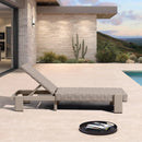 PURPLE LEAF Patio Lounge Chair Modern Outdoor Chaise Lounge 2 Piece with Adjustable Backrest Rattan Chaise Lounge Chairs for Pool Garden Backyard Beach