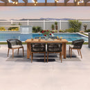 PURPLE LEAF 7/9/11 Pieces Patio Dining Set Cushions Wicker Outdoor Dining Table and Chairs