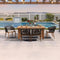 PURPLE LEAF 7/9/11 Pieces Patio Dining Set Cushions Wicker Outdoor Dining Table and Chairs