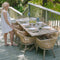 PURPLE LEAF 10/8/6 Pieces Outdoor Dining Set with Patio Aluminium Dining Table Rattan Chairs for Kitchen Champagne