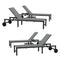PURPLE LEAF Outdoor Chaise Lounge Chairs Set Recliner Aluminum Adjustable Chair with Wheels and Table for Poolside Beach Patio Reclining Sunbathing Lounger