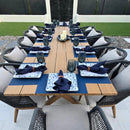 PURPLE LEAF Patio Dining Set for Garden Deck Wicker Table and Chairs Set