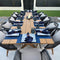 PURPLE LEAF Patio Dining Set for Garden Deck Wicker Table and Chairs Set
