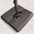 PURPLE LEAF Bronze Aluminum Frame Cantilever Umbrella Weighted Base ZY02XGTBS-75
