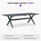 PURPLE LEAF Outdoor Dining Table Set All-Weather Aluminum with Wood Grain Table and Rope Woven Chairs Includes Backyard Patio Cushions