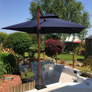 【Outdoor Idea】PURPLE LEAF Patio Umbrellas, Outdoor Patio Umbrella with Base, Navy - Purple Leaf Garden