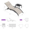 OPEN BOX I PURPLE LEAF Patio Chaise Lounge Set Outdoor Beach Pool Sunbathing Lawn Lounger Recliner Chair Outside Chairs with Side Table Included