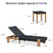 PURPLE LEAF Patio Lounge Chair Modern Outdoor Chaise Lounge 2 Piece with Adjustable Backrest Rattan Chaise Lounge Chairs for Pool Garden Backyard Beach