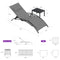 OPEN BOX I PURPLE LEAF Patio Chaise Lounge Set Outdoor Beach Pool Sunbathing Lawn Lounger Recliner Chair Outside Chairs with Side Table Included