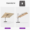 PURPLE LEAF OPEN BOX Cantilever Umbrella Weighted Base ZY02XGTBS-90