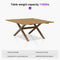 PURPLE LEAF Outdoor Dining Table Set All-Weather Aluminum with Wood Grain Table and Rope Woven Chairs Includes Backyard Patio Cushions
