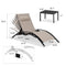 OPEN BOX I PURPLE LEAF Patio Chaise Lounge Set Outdoor Beach Pool Sunbathing Lawn Lounger Recliner Chair Outside Chairs with Side Table Included