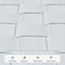 Close-up of white premium rattan weaving for outdoor furniture, UV-resistant, waterproof, fade-resistant, and easy to clean.