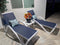 PURPLE LEAF Patio Lounger sun loungers with armrest, Chaise Lounge for beach, swimming pool, lawn, pool side