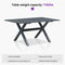 PURPLE LEAF Outdoor Dining Table Set All-Weather Aluminum with Wood Grain Table and Rope Woven Chairs Includes Backyard Patio Cushions