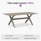 PURPLE LEAF Outdoor Dining Table Set All-Weather Aluminum with Wood Grain Table and Rope Woven Chairs Includes Backyard Patio Cushions
