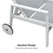 PURPLE LEAF Outdoor Chaise Lounge Chairs Set of 2 White Aluminum Lounge Chair Five-Position Adjustable Chaise with Wheels and Table for Pool Deck Patio