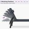 PURPLE LEAF Lounge Chair Set for Outside Aluminum Patio Recliner with Side Table and Pillow Beach Sunbathing Tanning Chairs Pool Chaise Lounger Outdoor