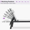 PURPLE LEAF Lounge Chair Set for Outside Aluminum Patio Recliner with Side Table and Pillow Beach Sunbathing Tanning Chairs Pool Chaise Lounger Outdoor