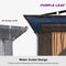 PURPLE LEAF Outdoor Hardtop Gazebo for Garden Bronze Double Roof Aluminum Frame Pavilion