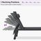 PURPLE LEAF Lounge Chair Set for Outside Aluminum Patio Recliner with Side Table and Pillow Beach Sunbathing Tanning Chairs Pool Chaise Lounger Outdoor