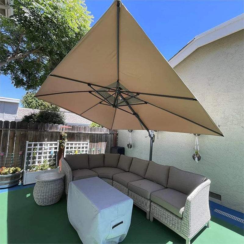 Clearance - PURPLE LEAF Cantilever Outdoor Umbrella Patio Umbrella - Purple Leaf Garden