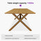 PURPLE LEAF Outdoor Dining Table Set All-Weather Aluminum with Wood Grain Table and Rope Woven Chairs Includes Backyard Patio Cushions