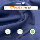 PURPLE LEAF SUNBRELLA Fabric Large Cantilever Umbrella Double Top Deluxe Rectangle Patio Umbrella with Wood Pattern