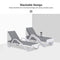 PURPLE LEAF Patio Lounger sun loungers with armrest, Chaise Lounge for beach, swimming pool, lawn, pool side