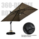 Clearance - PURPLE LEAF Cantilever Outdoor Umbrella Patio Umbrella - Purple Leaf Garden