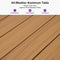 PURPLE LEAF Patio Dining Set for Garden Deck Wicker Table and Chairs Set