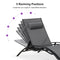 OPEN BOX I PURPLE LEAF Patio Chaise Lounge Set Outdoor Beach Pool Sunbathing Lawn Lounger Recliner Chair Outside Chairs with Side Table Included