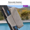 PURPLE LEAF Lounge Chair Set for Outside Aluminum Patio Recliner with Side Table and Pillow Beach Sunbathing Tanning Chairs Pool Chaise Lounger Outdoor