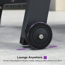 PURPLE LEAF Lounge Chair Set for Outside Aluminum Patio Recliner with Side Table and Pillow Beach Sunbathing Tanning Chairs Pool Chaise Lounger Outdoor