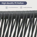 PURPLE LEAF 2 Pieces Patio Dining Chair Set All-Weather Wicker Dining Chair Aluminum Bistro Set with Cushions and Pillows for Garden Deck Kitchen